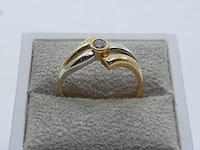 Gouden ring, 18 karaats - afbeelding 1 van  7