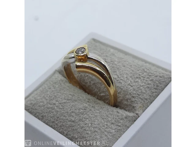Gouden ring, 18 karaats - afbeelding 2 van  7
