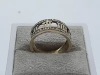 Gouden ring, 18 karaats - afbeelding 1 van  6