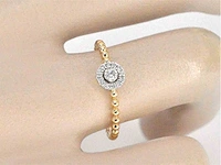 Gouden ring briljant diamant - afbeelding 2 van  9
