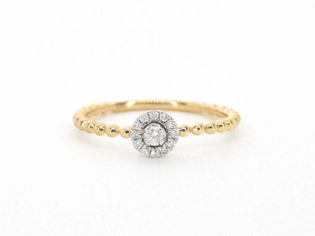 Gouden ring briljant diamant - afbeelding 7 van  9