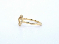 Gouden ring klaver diamant - afbeelding 9 van  9