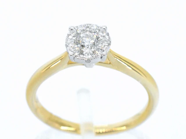 Gouden ring met 0.50 carat diamant - afbeelding 1 van  7