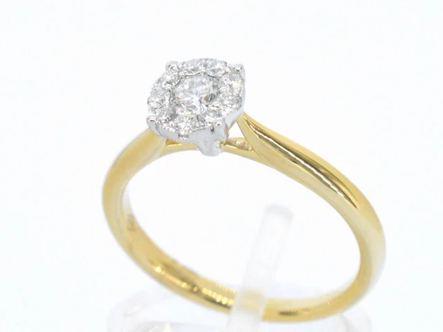 Gouden ring met 0.50 carat diamant - afbeelding 3 van  7