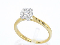 Gouden ring met 0.50 carat diamant - afbeelding 3 van  5