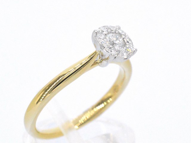 Gouden ring met 0.50 carat diamant - afbeelding 4 van  5