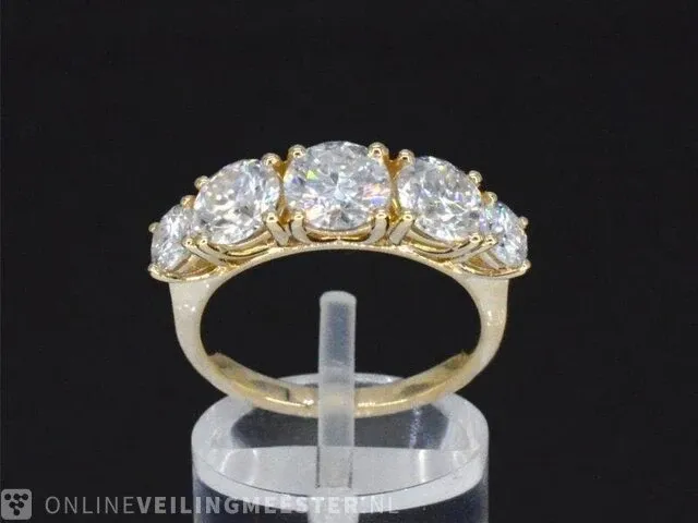 Gouden ring met 2.90 carat briljanten - afbeelding 1 van  11