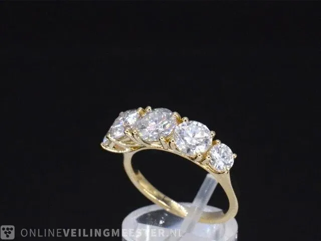 Gouden ring met 2.90 carat briljanten - afbeelding 5 van  11