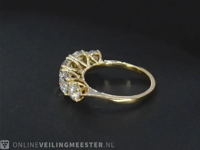 Gouden ring met 2.90 carat briljanten - afbeelding 7 van  11