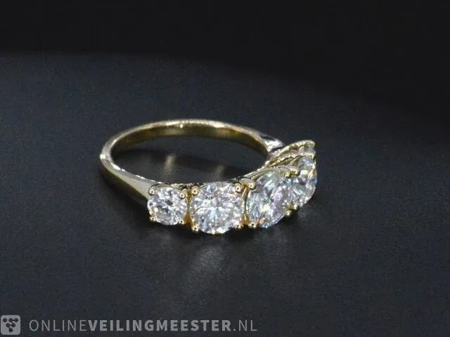 Gouden ring met 2.90 carat briljanten - afbeelding 10 van  11