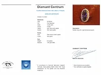 Gouden ring met amethist en orient parels - afbeelding 6 van  6