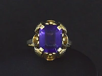 Gouden ring met amethist - afbeelding 3 van  7