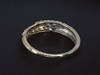 Gouden ring met briljant geslepen diamanten - afbeelding 5 van  8