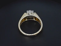 Gouden ring met briljant geslepen diamanten - afbeelding 4 van  7