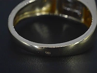 Gouden ring met briljant geslepen diamanten - afbeelding 5 van  7