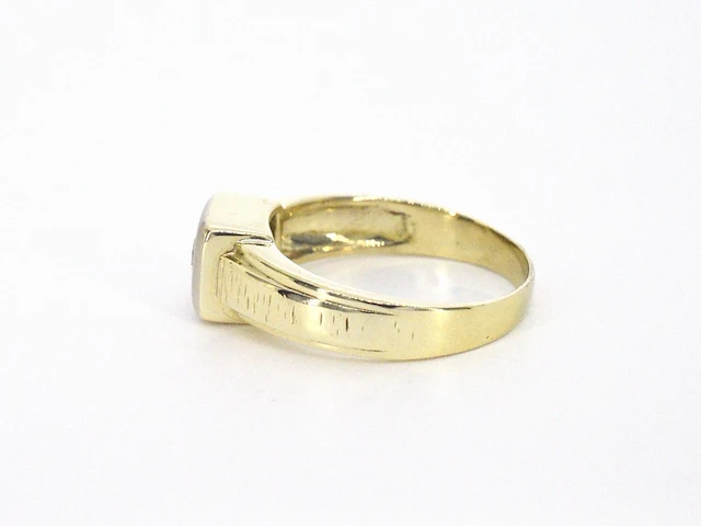 Gouden ring met briljant geslepen diamanten - afbeelding 8 van  12