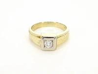 Gouden ring met briljant geslepen diamanten - afbeelding 9 van  12