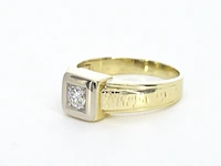 Gouden ring met briljant geslepen diamanten - afbeelding 11 van  12