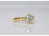 Gouden ring met briljant geslepen diamanten - afbeelding 5 van  8