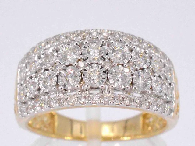 Gouden ring met briljanten 1.00 carat - afbeelding 1 van  9