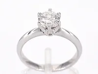 Gouden ring met diamant met een briljant geslepen diamant van 1.00 carat - afbeelding 1 van  9