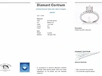 Gouden ring met diamant met een briljant geslepen diamant van 1.00 carat - afbeelding 3 van  9