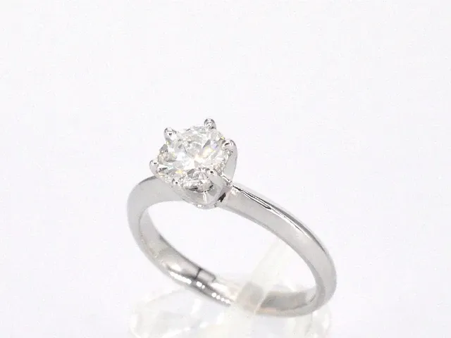 Gouden ring met diamant met een briljant geslepen diamant van 1.00 carat - afbeelding 4 van  9
