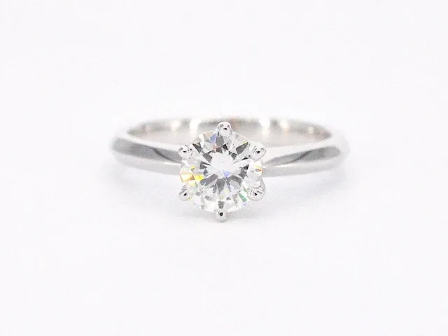 Gouden ring met diamant met een briljant geslepen diamant van 1.00 carat - afbeelding 6 van  9