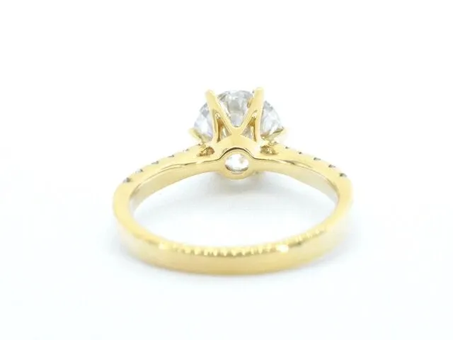 Gouden ring met diamant met een briljant geslepen diamant van 2.00 carat - afbeelding 8 van  10