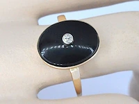 Gouden ring met diamant - afbeelding 2 van  10