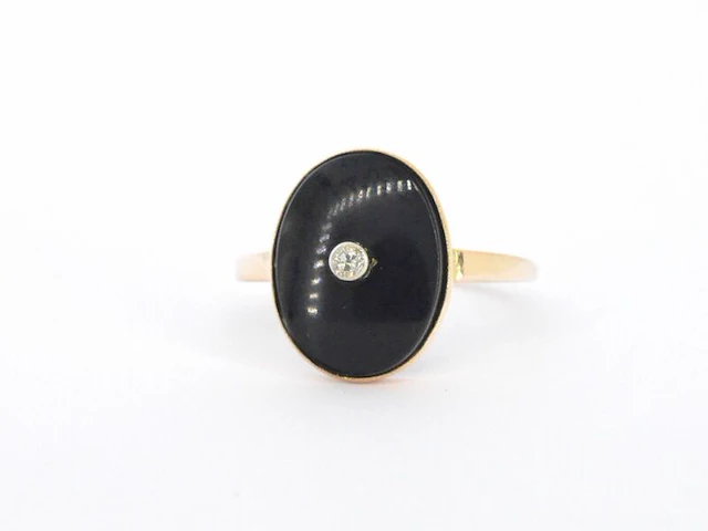 Gouden ring met diamant - afbeelding 7 van  10