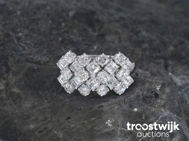 Gouden ring met diamanten 2.70 carat - afbeelding 7 van  10