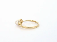 Gouden ring met diamanten en een parel - afbeelding 6 van  10