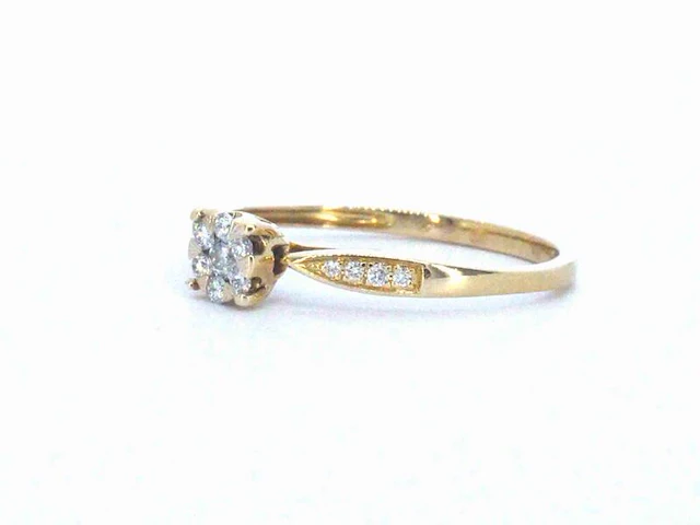 Gouden ring met diamanten - afbeelding 3 van  9