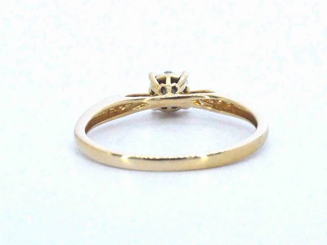 Gouden ring met diamanten - afbeelding 6 van  9