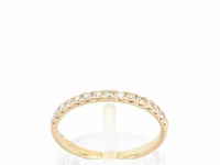 Gouden ring met diamanten - afbeelding 1 van  11
