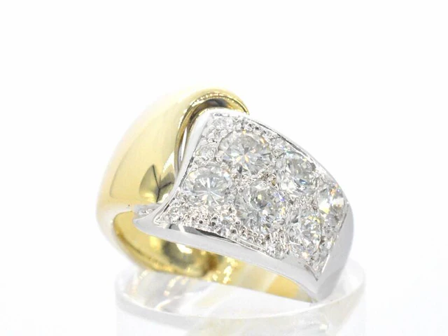 Gouden ring met diamanten - afbeelding 3 van  8