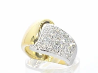 Gouden ring met diamanten - afbeelding 3 van  8