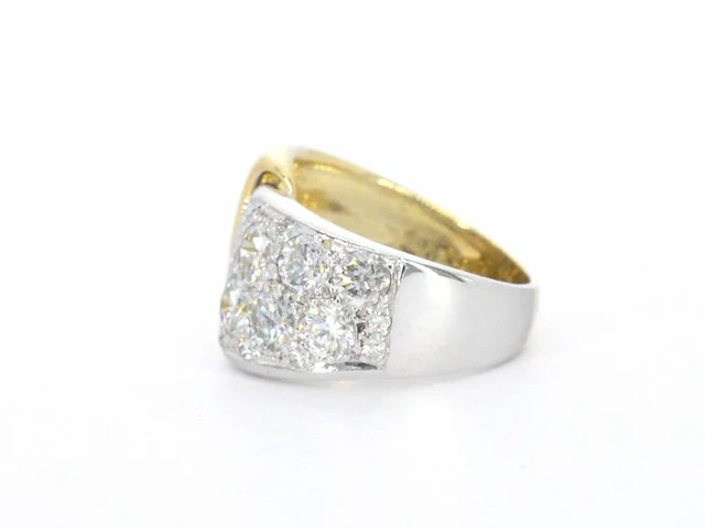 Gouden ring met diamanten - afbeelding 5 van  8