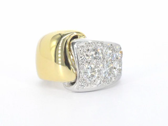Gouden ring met diamanten - afbeelding 6 van  8