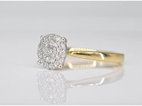 Gouden ring met diamanten - afbeelding 4 van  8