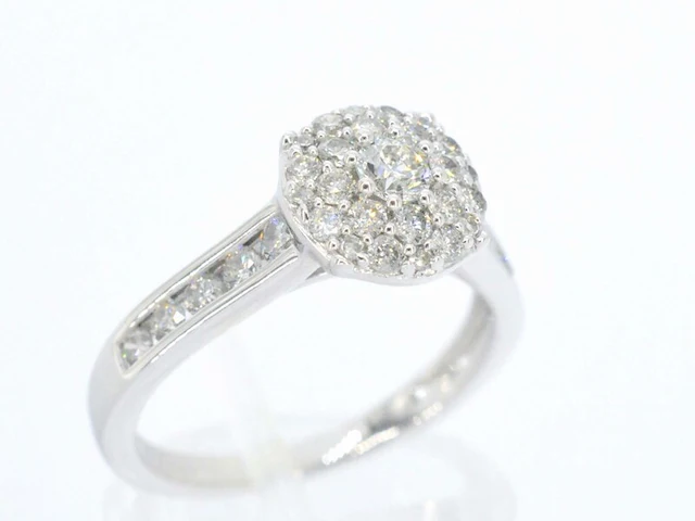 Gouden ring met diamanten - afbeelding 5 van  10