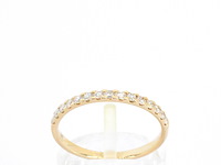 Gouden ring met diamanten - afbeelding 1 van  11