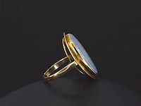 Gouden ring met doublet opaal - afbeelding 3 van  6