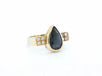 Gouden ring met edelsteen - afbeelding 2 van  5