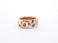 Gouden ring met edelstenen - afbeelding 3 van  7