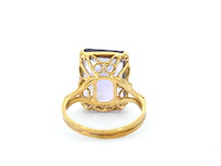 Gouden ring met een amethist - afbeelding 4 van  8