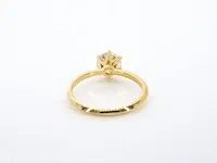 Gouden ring met een briljant geslepen diamant van 1.00 carat - afbeelding 9 van  11