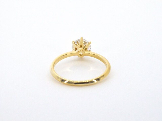 Gouden ring met een briljant geslepen diamant van 1.50 carat - afbeelding 8 van  10