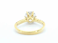 Gouden ring met een briljant geslepen diamant van 3.00 carat - afbeelding 9 van  11